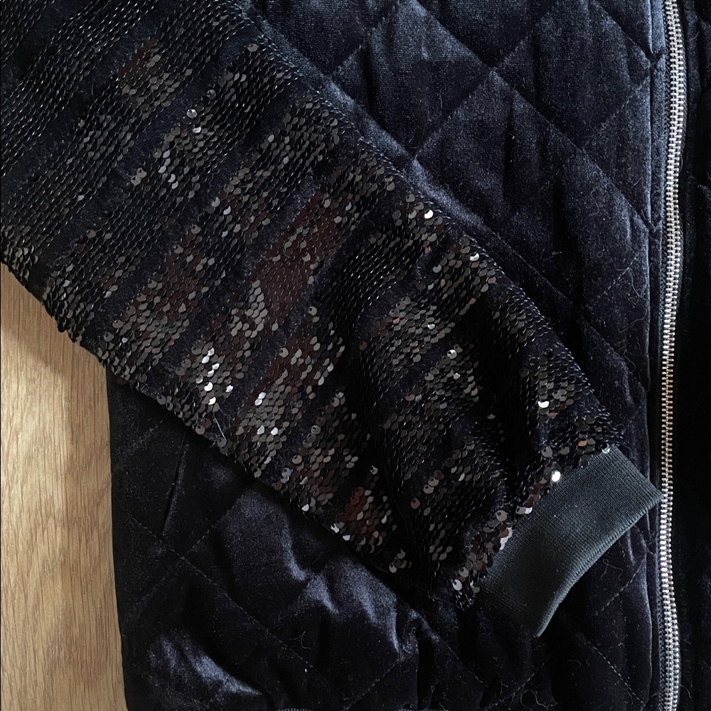 Sequin Bomber Jacket - image 3